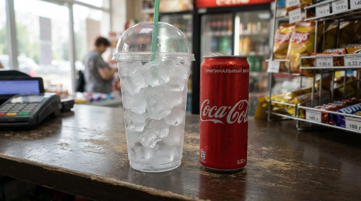 Стакан со льдом и напиток — привычка из тайского 7-Eleven