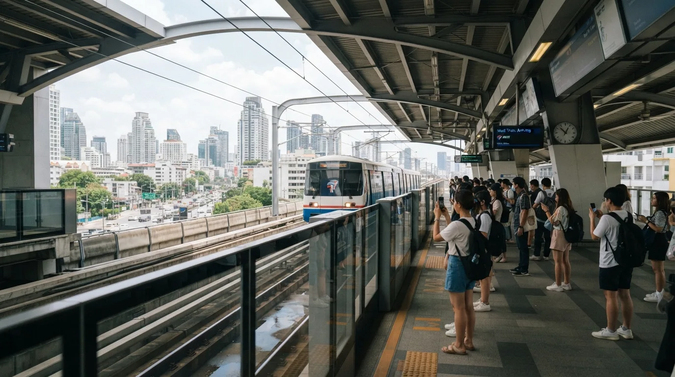 Станция BTS Skytrain в Бангкоке