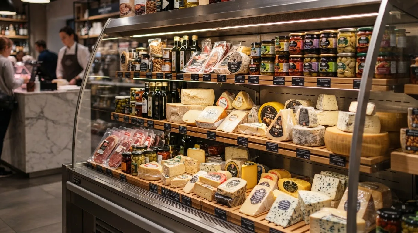 Импортные продукты в Villa Market — сыр, соусы, привычные марки