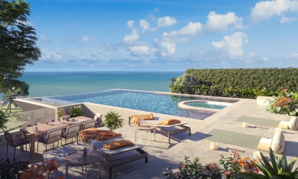 Открытая терраса с приватным бассейном и видом на Андаманское море, Banyan Tree Seaview Residence, Банг-Тао