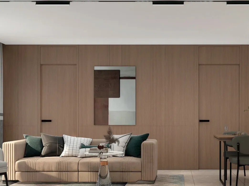 Гостиная с диваном и выходом на балкон в квартире Fantasea Condo Chalong, Чалонг, Пхукет