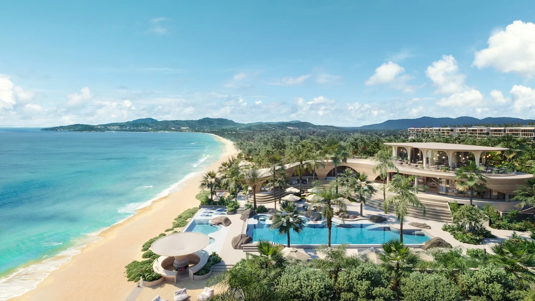 Пляжный бассейн Garrya Residences на первой линии моря, Банг-Тао, Пхукет