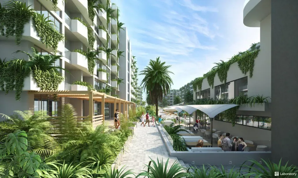 Пешеходная аллея между жилыми корпусами эко-комплекса Layan Green Park 2, Лаян, Пхукет