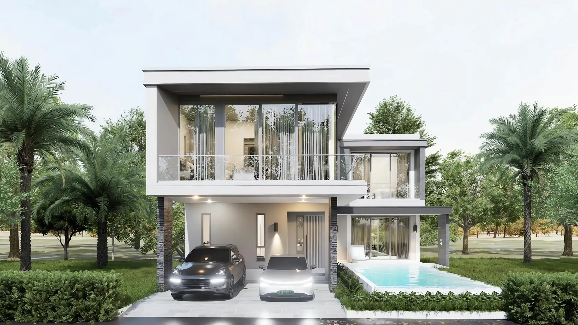 Вилла Luxury Vista Villa с собственным бассейном у террасы, Восточная Паттайя