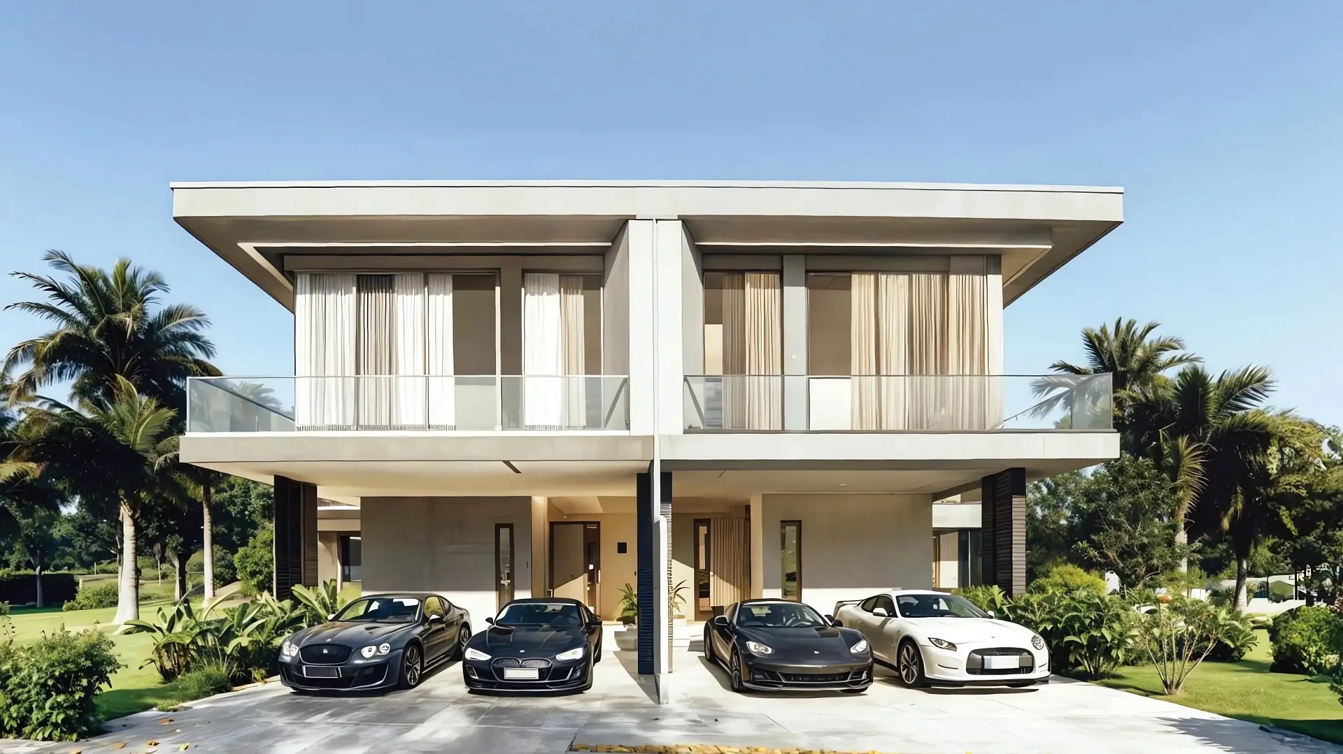 Сдвоенная вилла третьего типа в Luxury Vista Villa с навесом для машин, Паттайя