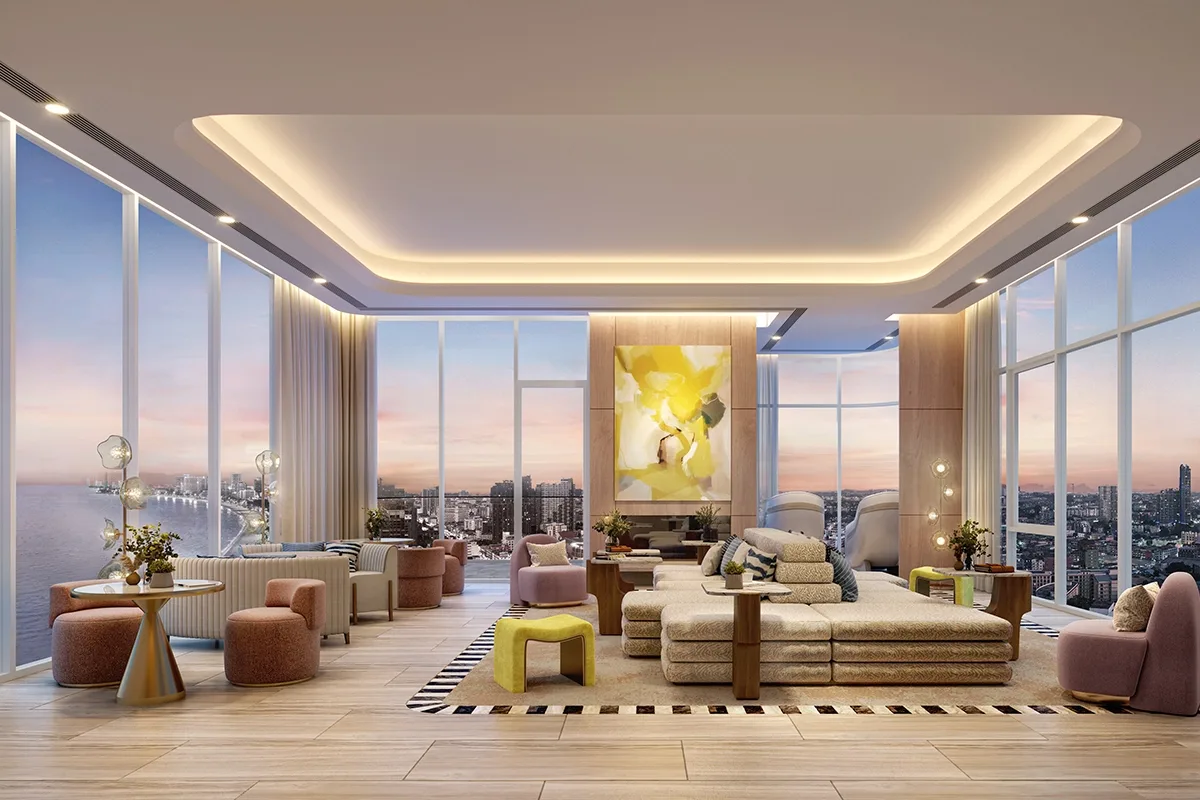 Панорамная гостиная-лаунж с видом на побережье, PTY Residence Sai 1