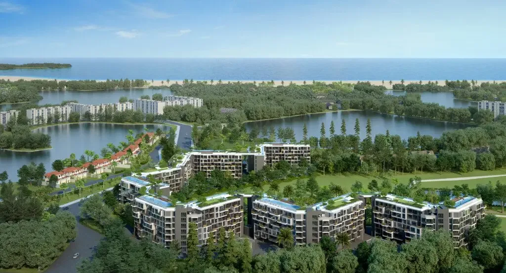Вид с высоты на Skypark Celeste и побережье Банг-Тао, Пхукет