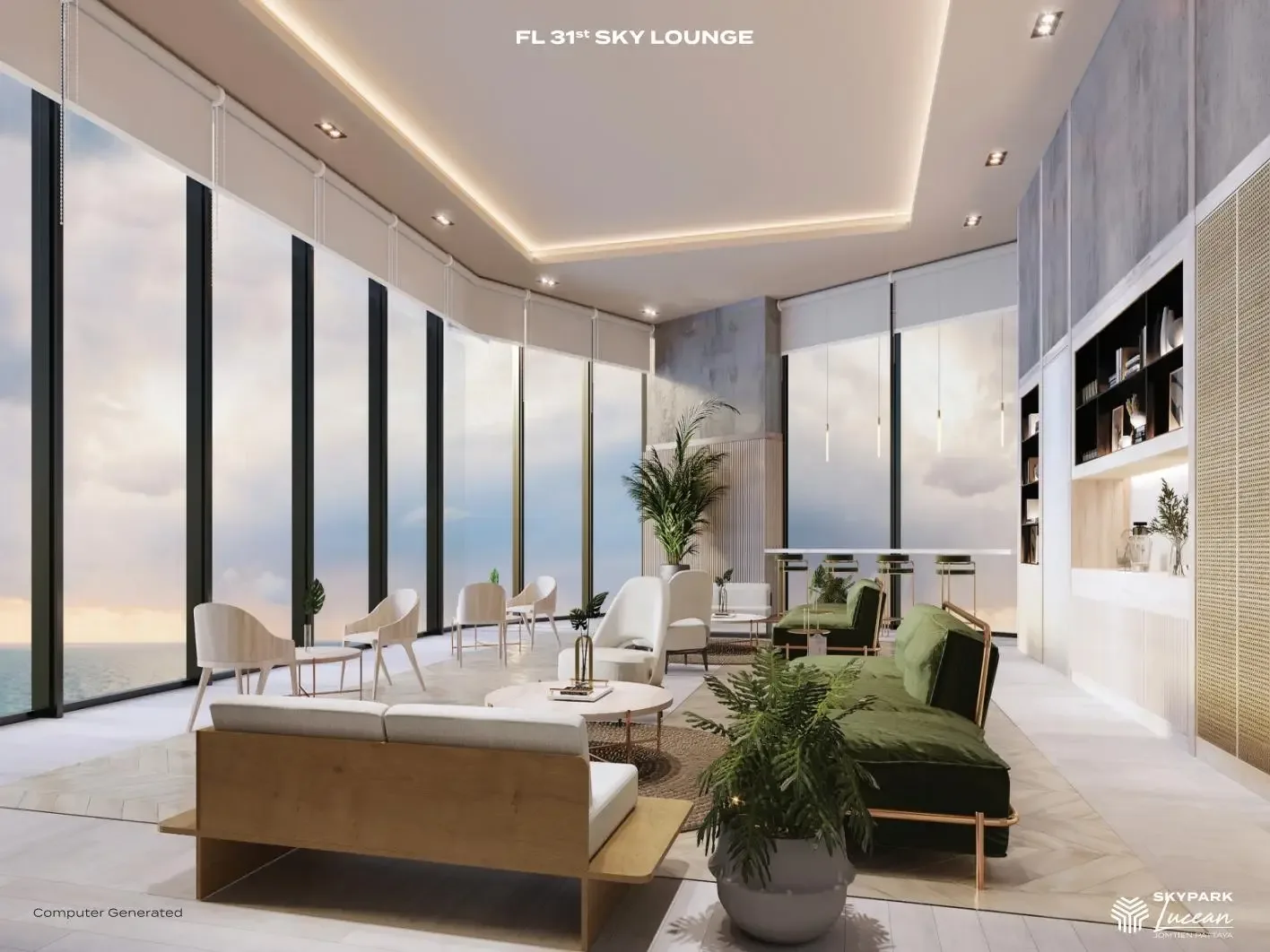 Sky-лаунж на 31 этаже с панорамным видом на море, Skypark Lucean