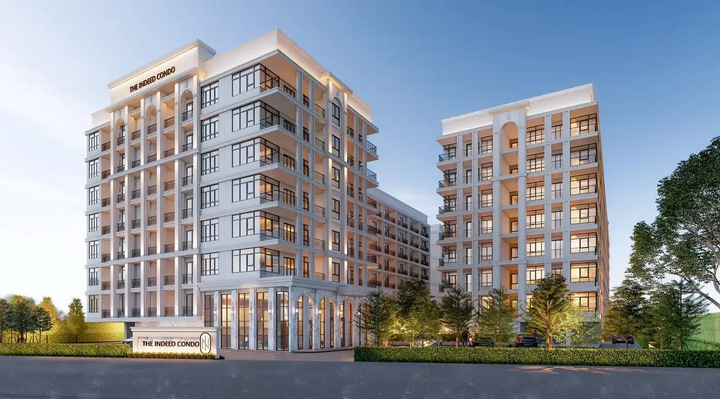 Фасад двух корпусов ЖК The Indeed Condo Pattaya, Джомтьен