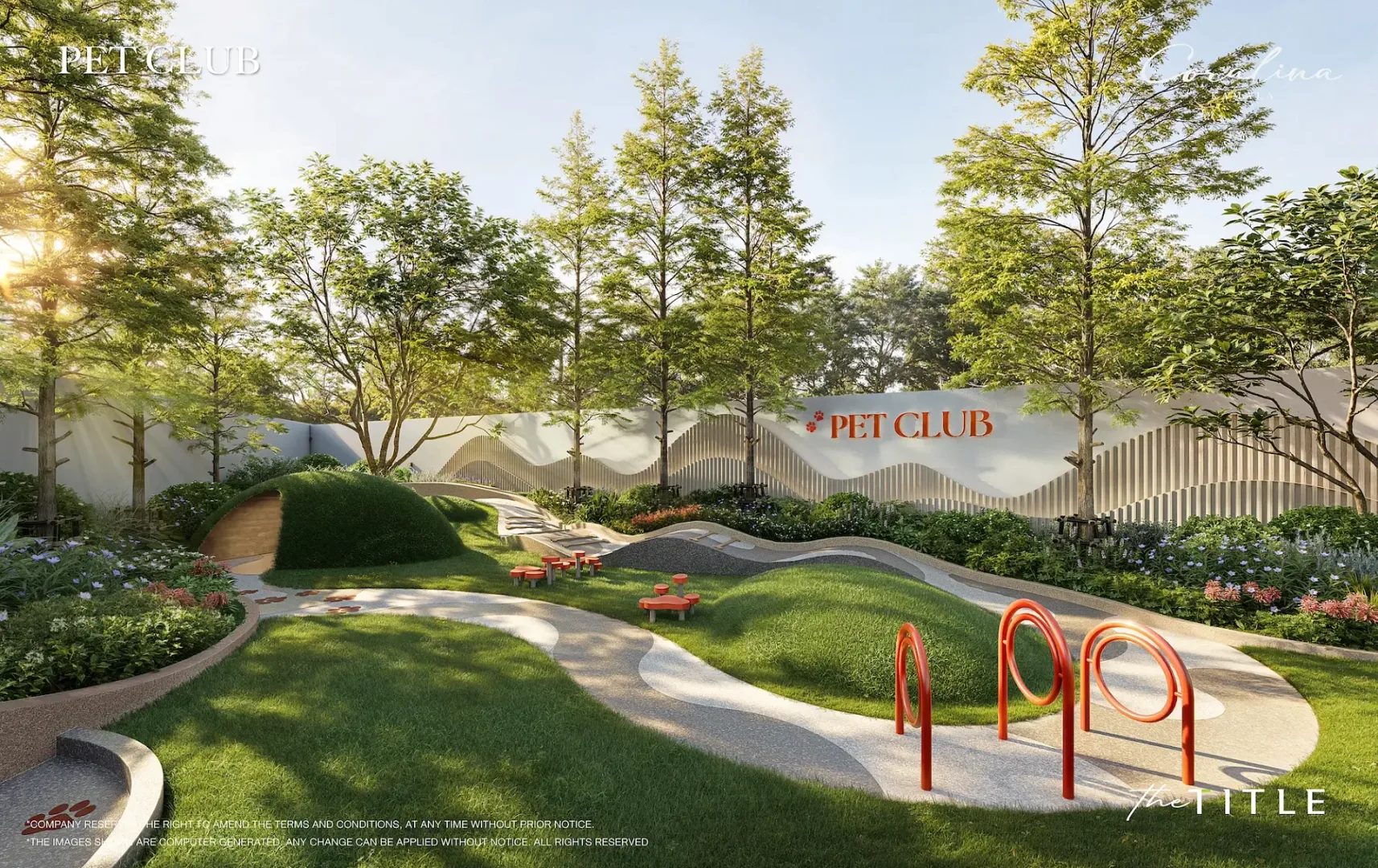 Pet Club — площадка для выгула собак у pet-friendly корпуса The Title Coralina, Камала, Пхукет