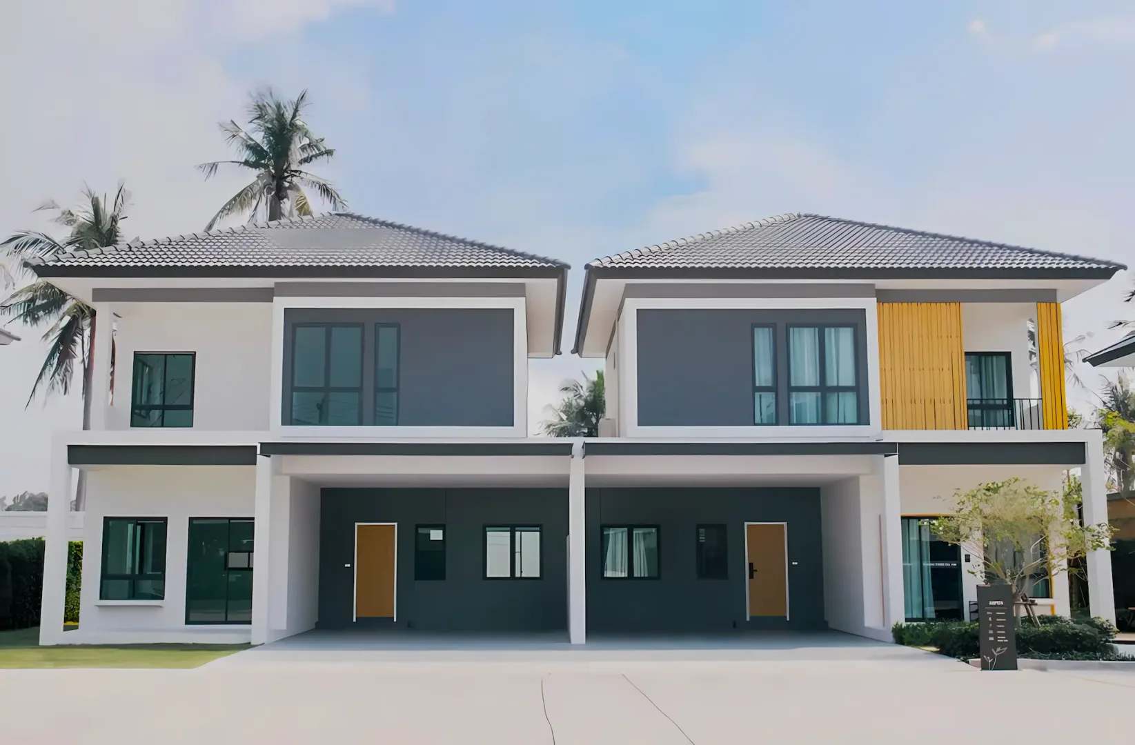 Готовый сблокированный дом на две семьи с крытой парковкой, Tropical Village 3, Хуай-Яй, Паттайя