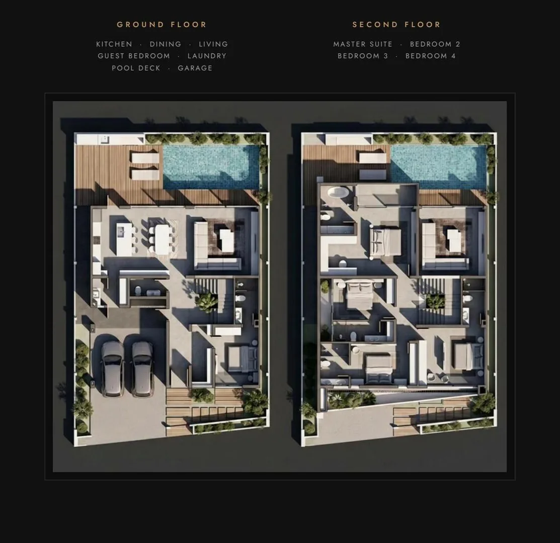 Планировка «5 спален, дом 450 м², участок 500 м²», Villa Solara