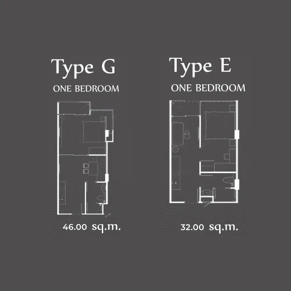 Планировка «1 спальня (типы E, G)», VIP Space Odyssey